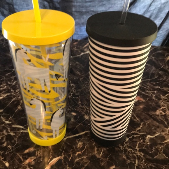 Starbucks zebra tumblers - Picture 2 of 2